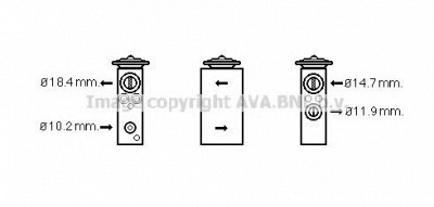 AVA QUALITY COOLING ft1378 -  Расширительный клапан, кондиционер